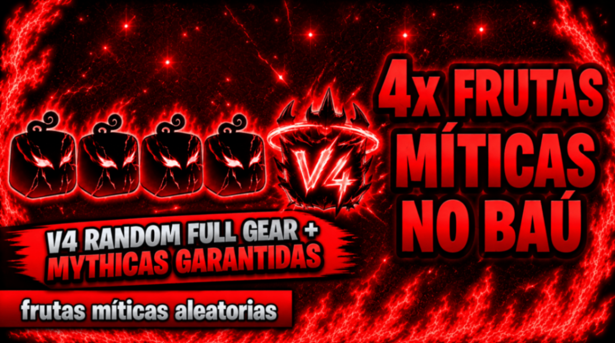 4-5 MYTHICAL + RANDOM V4 FULL GEAR + CDK + GOD + LVL2800